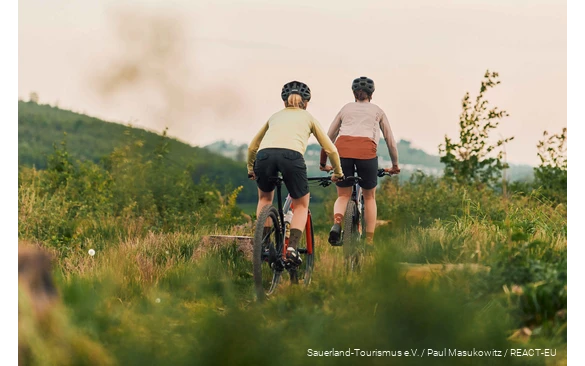 Mountainbiker unterwegs im TrailGround Brilon.