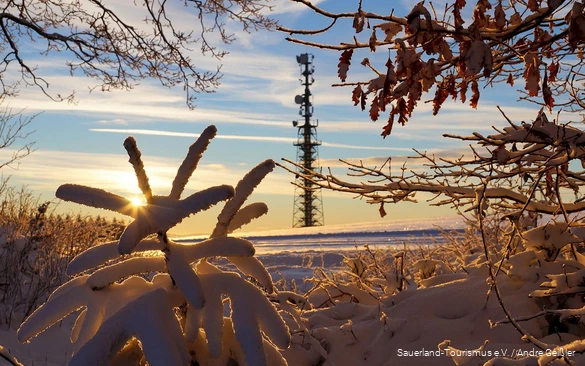 Nicht nur im Winter ein Highlight: der Schombergturm.