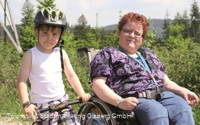 Ob Rolli oder Fahrrad auf dem Langer Berg