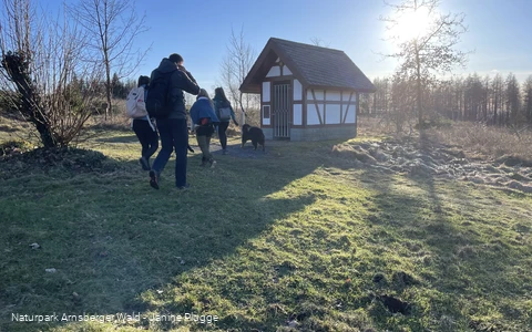 Kapelle an der Sauerland-Waldroute Richtung Lörmeketurm