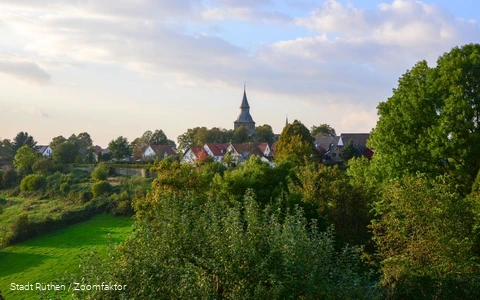 Abendstimmung an der Stadtmauer in Rüthen