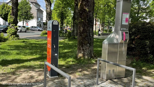 E-Bike Ladestation auf dem Schützenplatz Schmallenberg