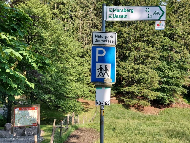 Wanderparkplatz an der Diemelquelle