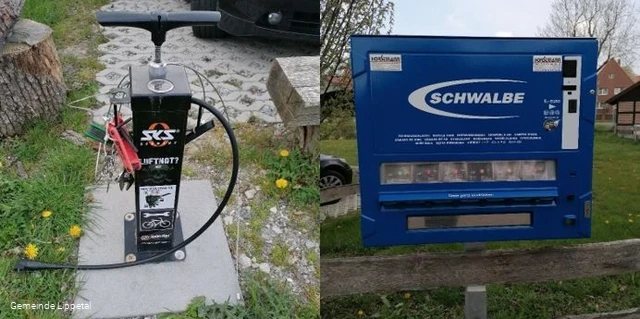 Fahrrad-Service-Station in Kesseler