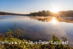 Sonnenaufgang am Hevesee im Naturpark Arnsberger Wald.